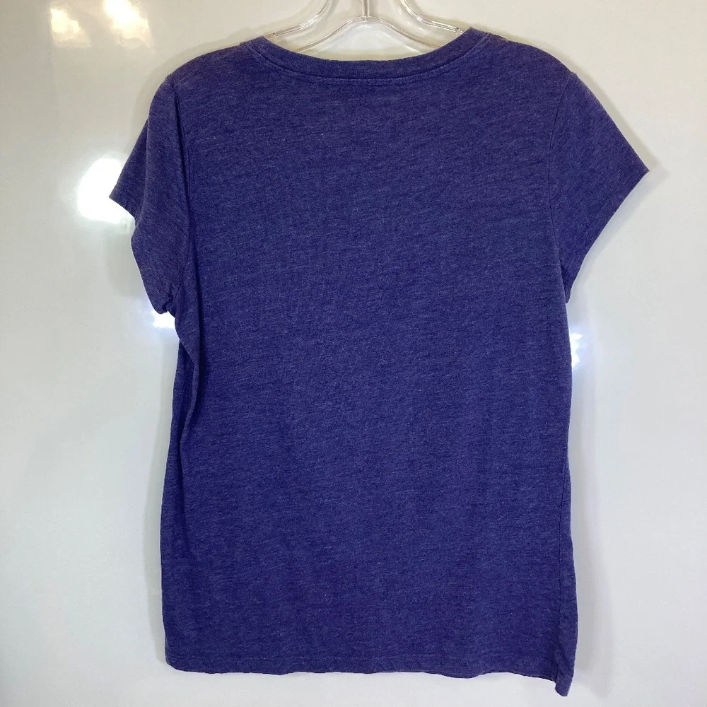 Disney Ariel Blue Shirt Juniors Sz XXL 19 Short Sleeve Glitter Accent - Picture 9 of 13